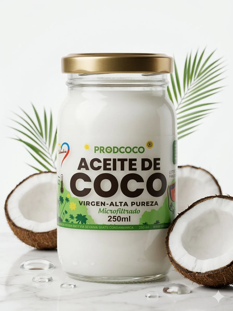 Aceite de Coco Virgen Prodcoco 250 ml | Prensado en Frío