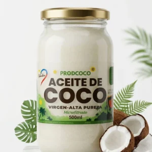 Aceite de Coco Virgen Prodcoco 500 ml | Fuente Natural de Energía