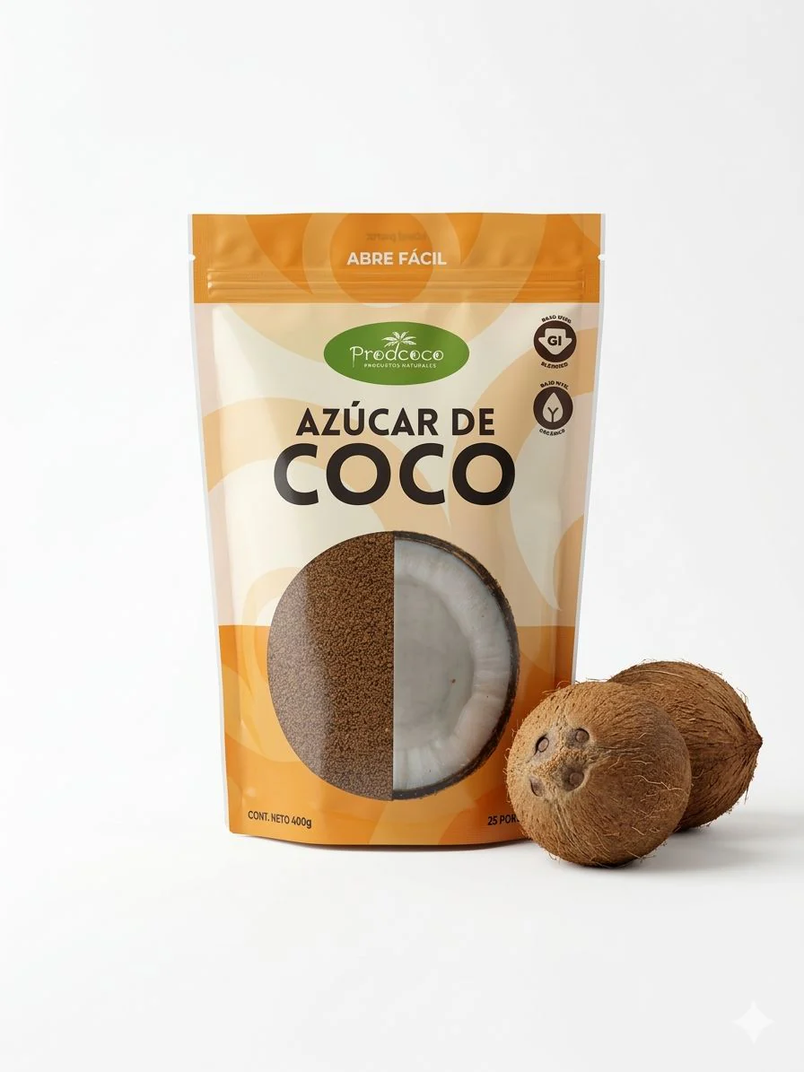 Azúcar de Coco Natural Prodcoco 400 g | Endulzante Natural